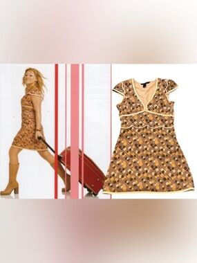 Vntg Y2K Marc Jacobs Floral Mini Dress | Size 4 | ASO Lizzie McGuire Movie Promo